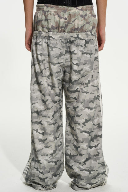 Double-Waist Camouflage Pants