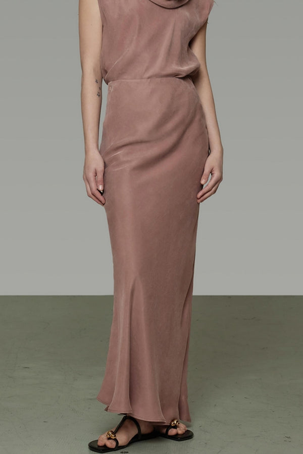 Chic Draped Bustier Skirt