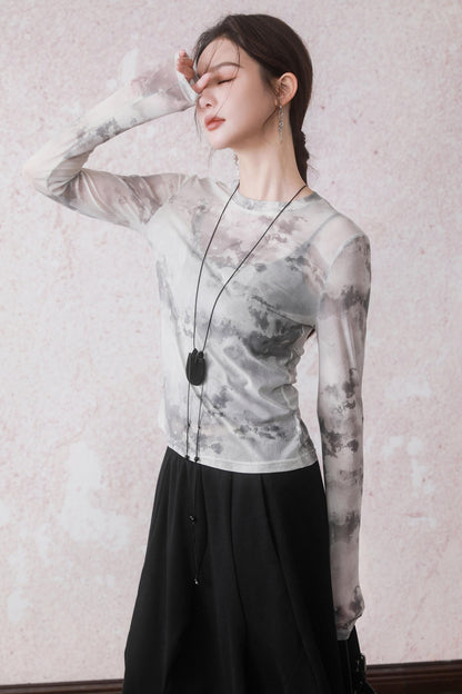 Ink Wash Breathable T-Shirt