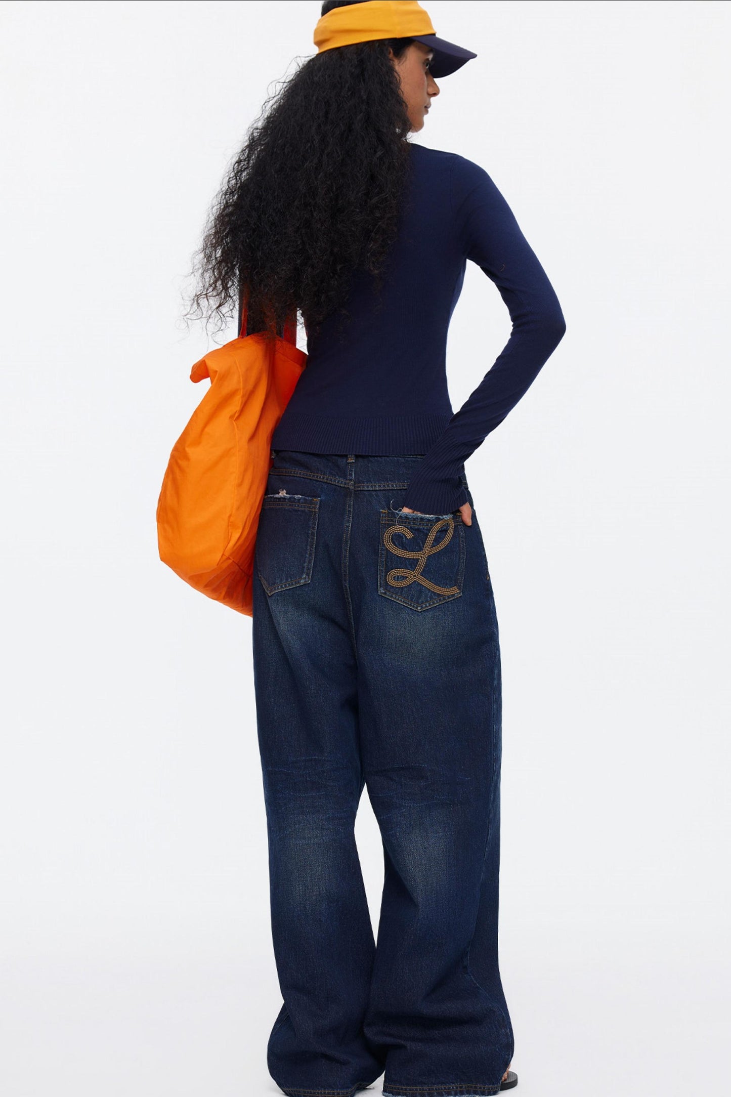 Lyocell Tencel Color-Blocked Sweater