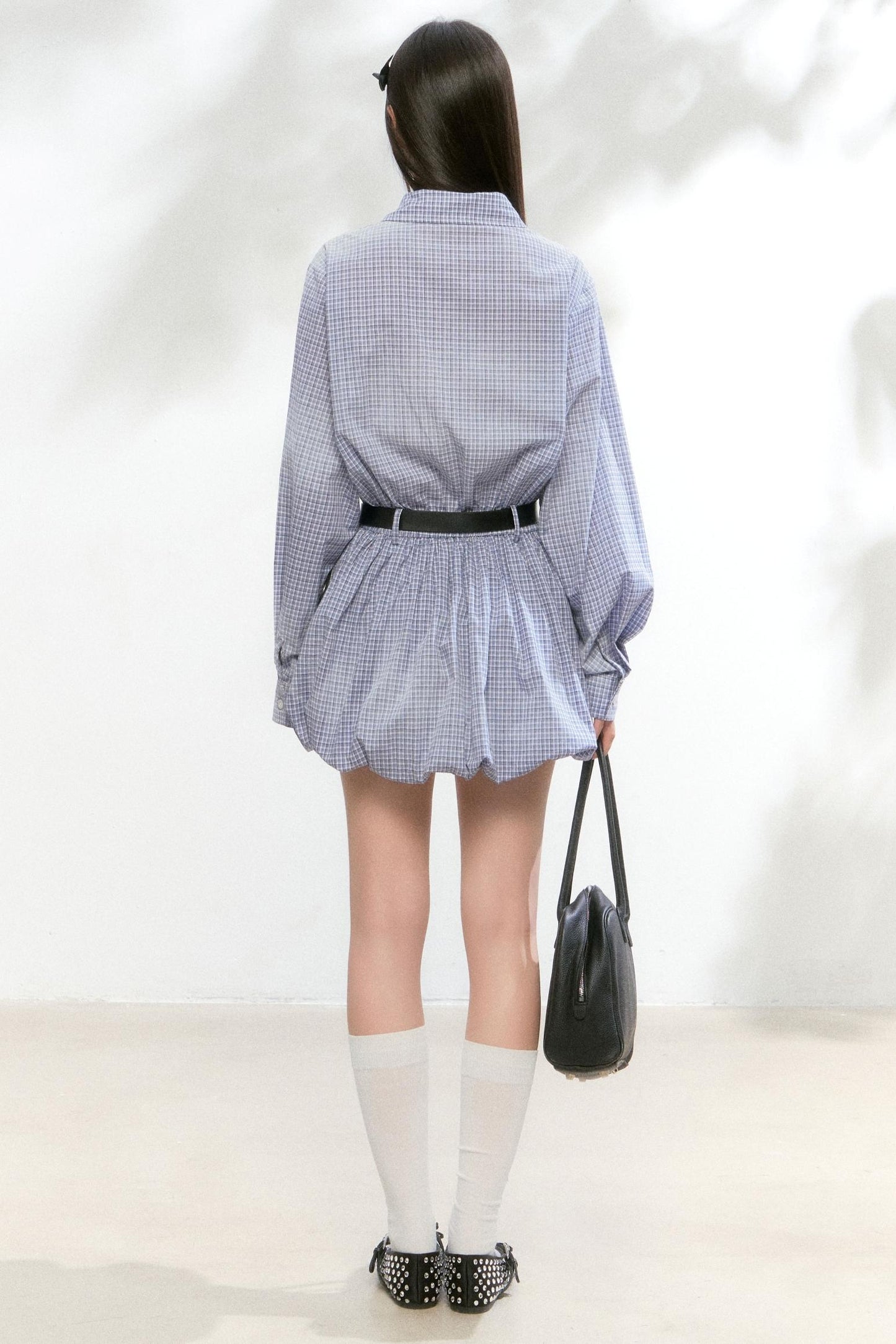 Vintage Plaid Shirt Dress