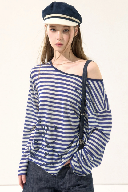 Versatile Striped Cover-Up Top