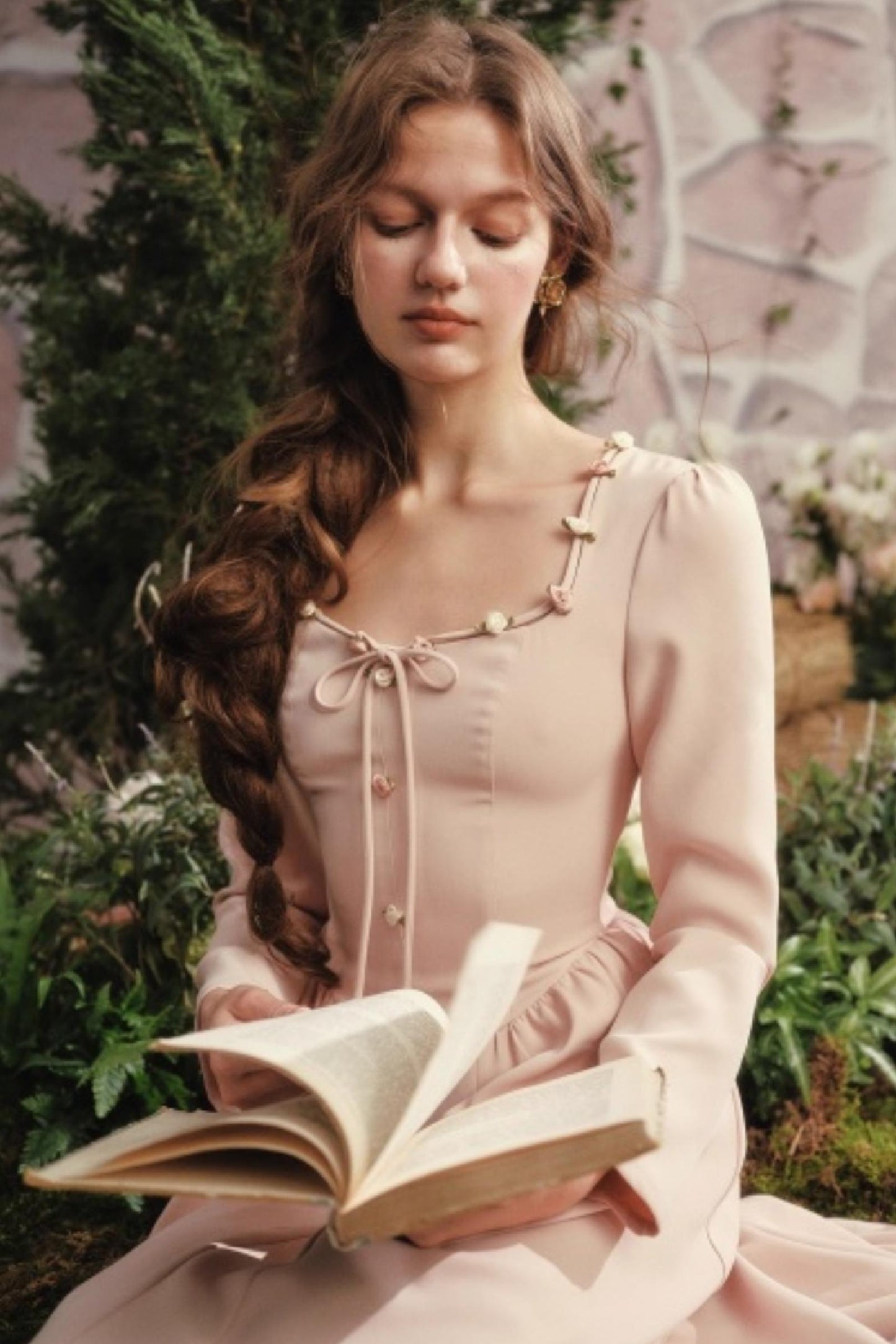 Vintage Lady Style Rose Retro Dress Set-Up