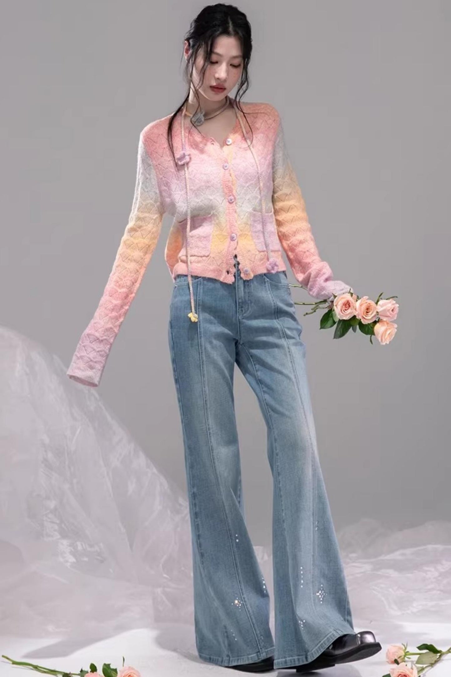 Starlight Blue Rhinestone Jeans