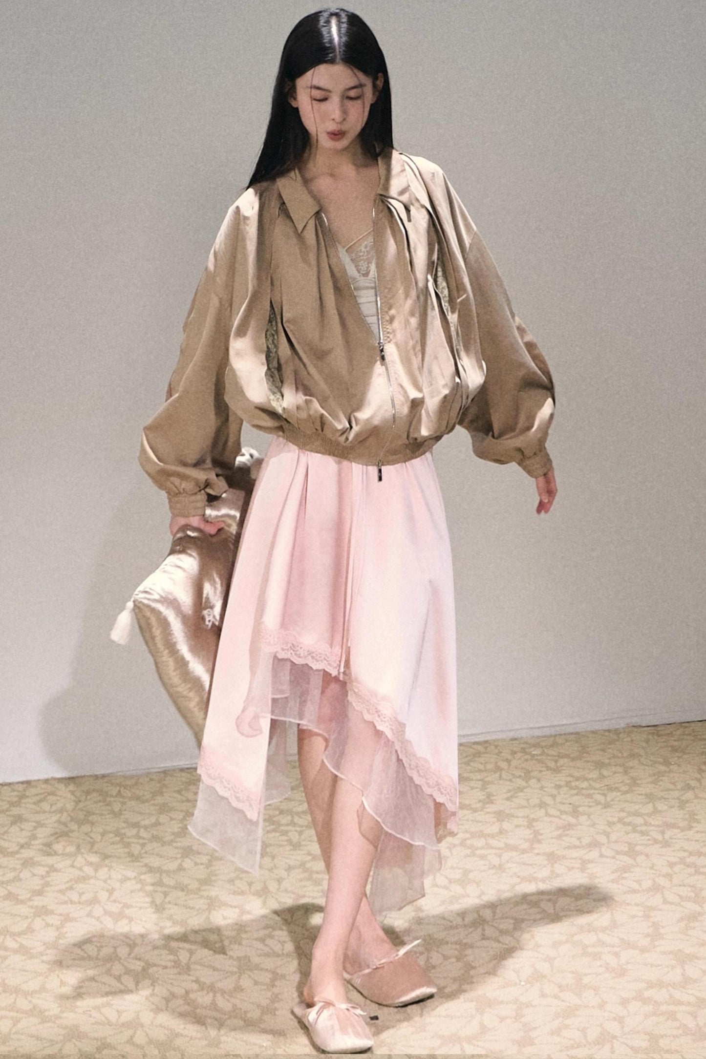 Gloss Lace Lyocell Jacket