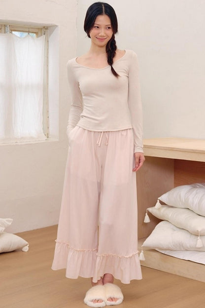 Breeze Elastic Waist Slimming Pants
