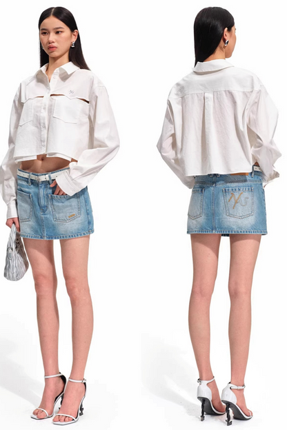 Tencel Cotton Patchwork Blouse