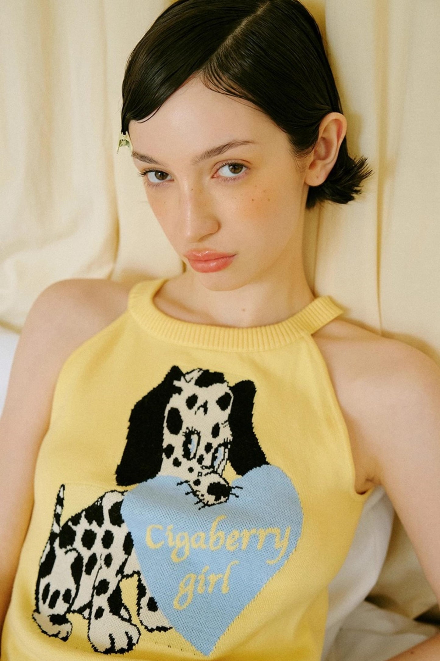 Yellow Dalmatian Puppy Top