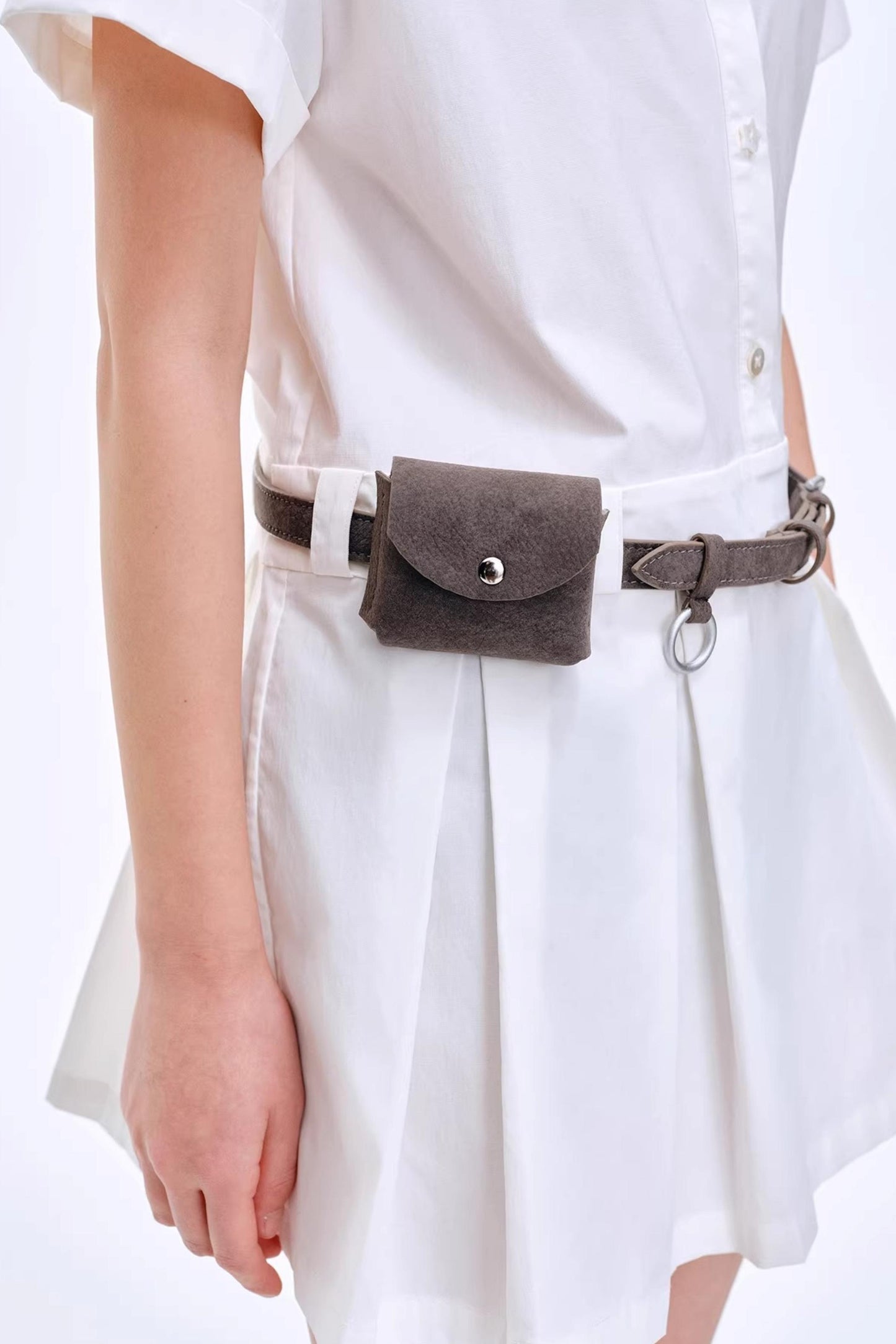 Simple Pleated Shirt Dress
