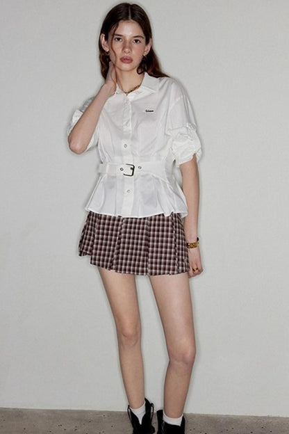 Double Lapel Long Sleeve Shirt