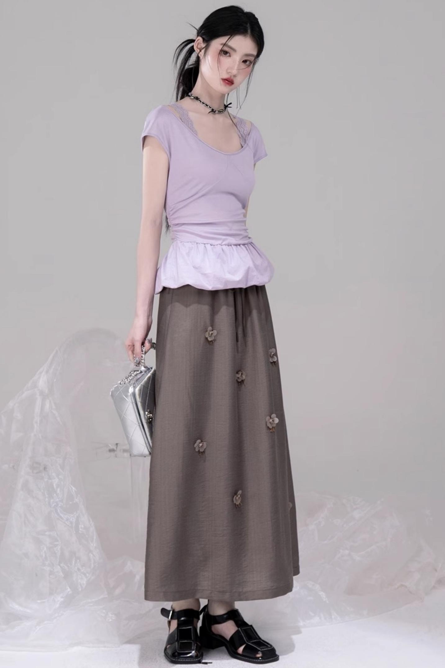 Silk Tomato Mist Top