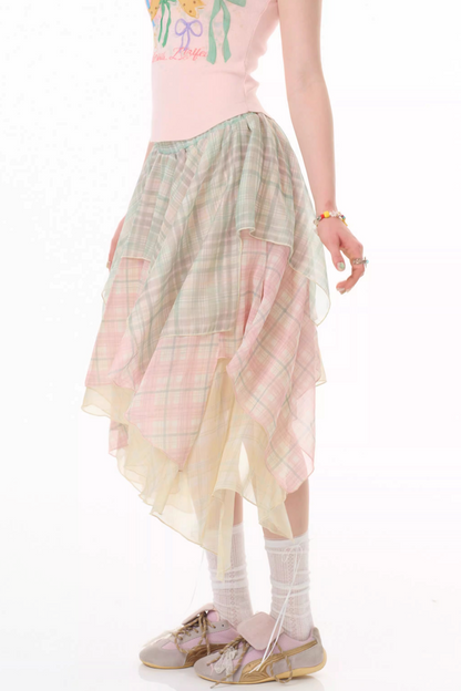 Cherry Blossom Chiffon Skirt