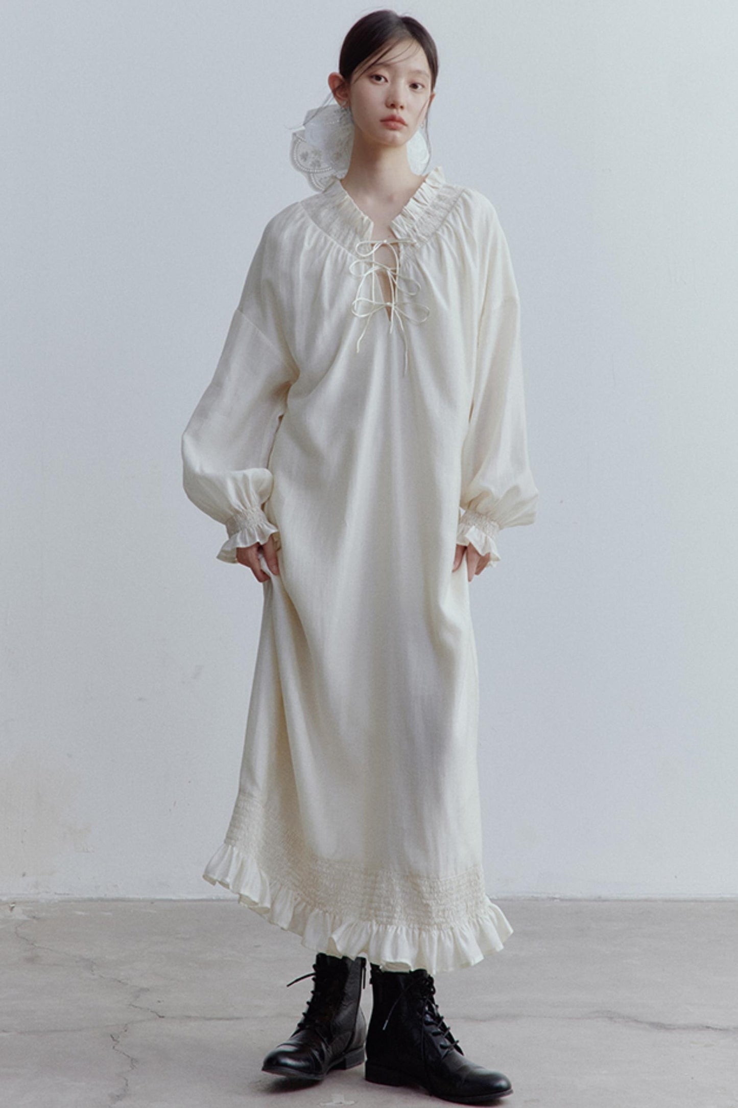 Soft Skin-Friendly Linen Cocoon Dress