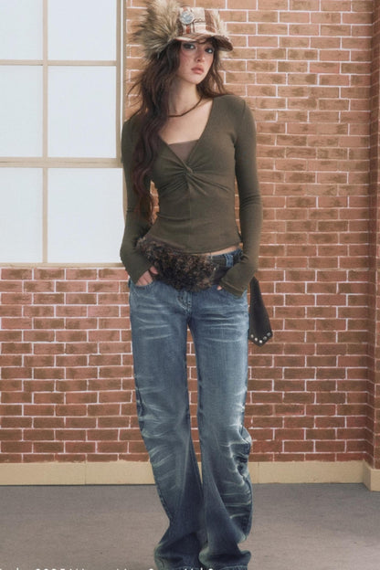 Retro Trend Winter Scimitar Jeans