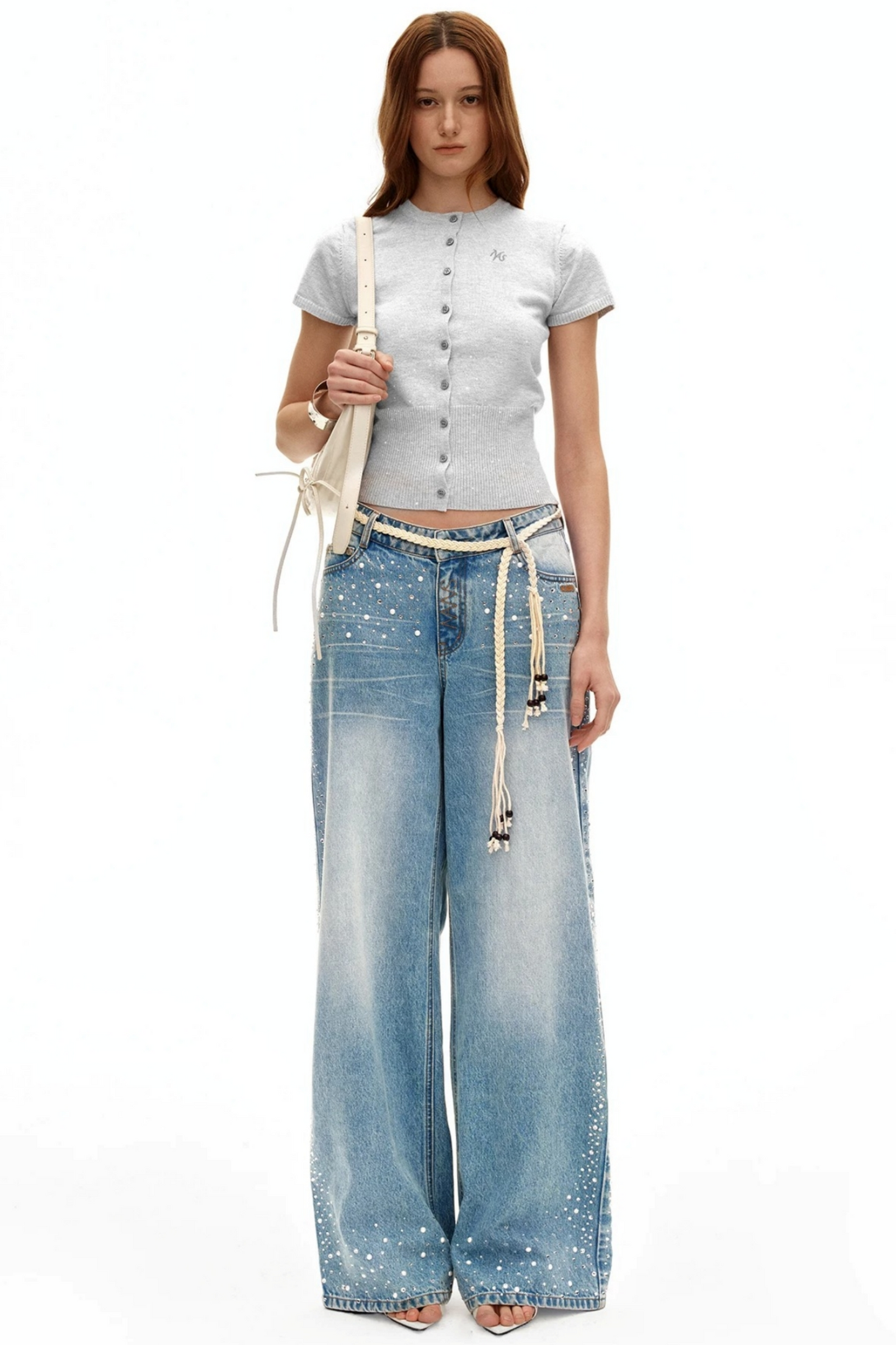 Merino Wool Flutter Sleeve Top