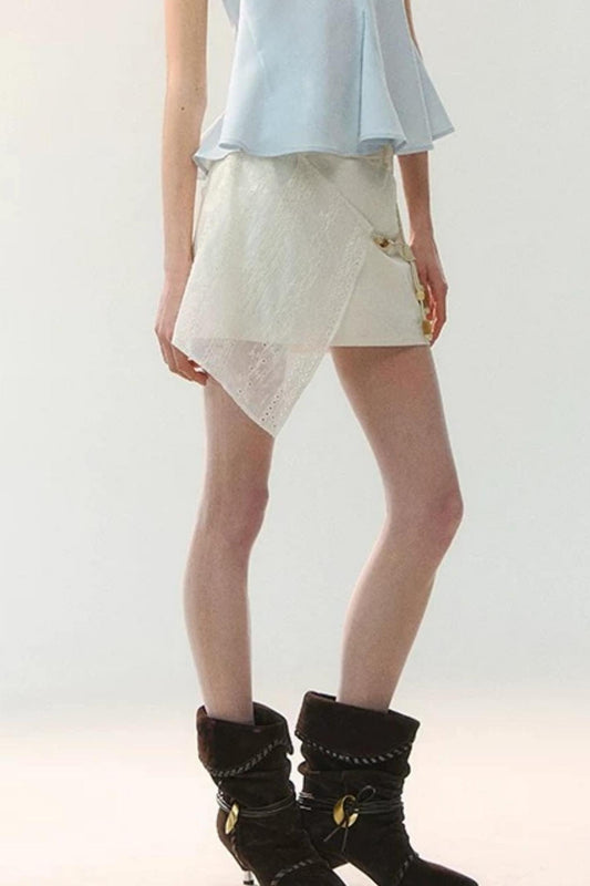 Ink Pearl Layered Skirt