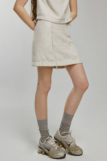 Rebellious Linen Skirt Set-Up