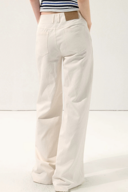 Vintage Draped Wide-Leg Pants