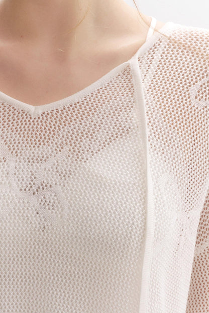 Lazy Bow Knit Cover-up