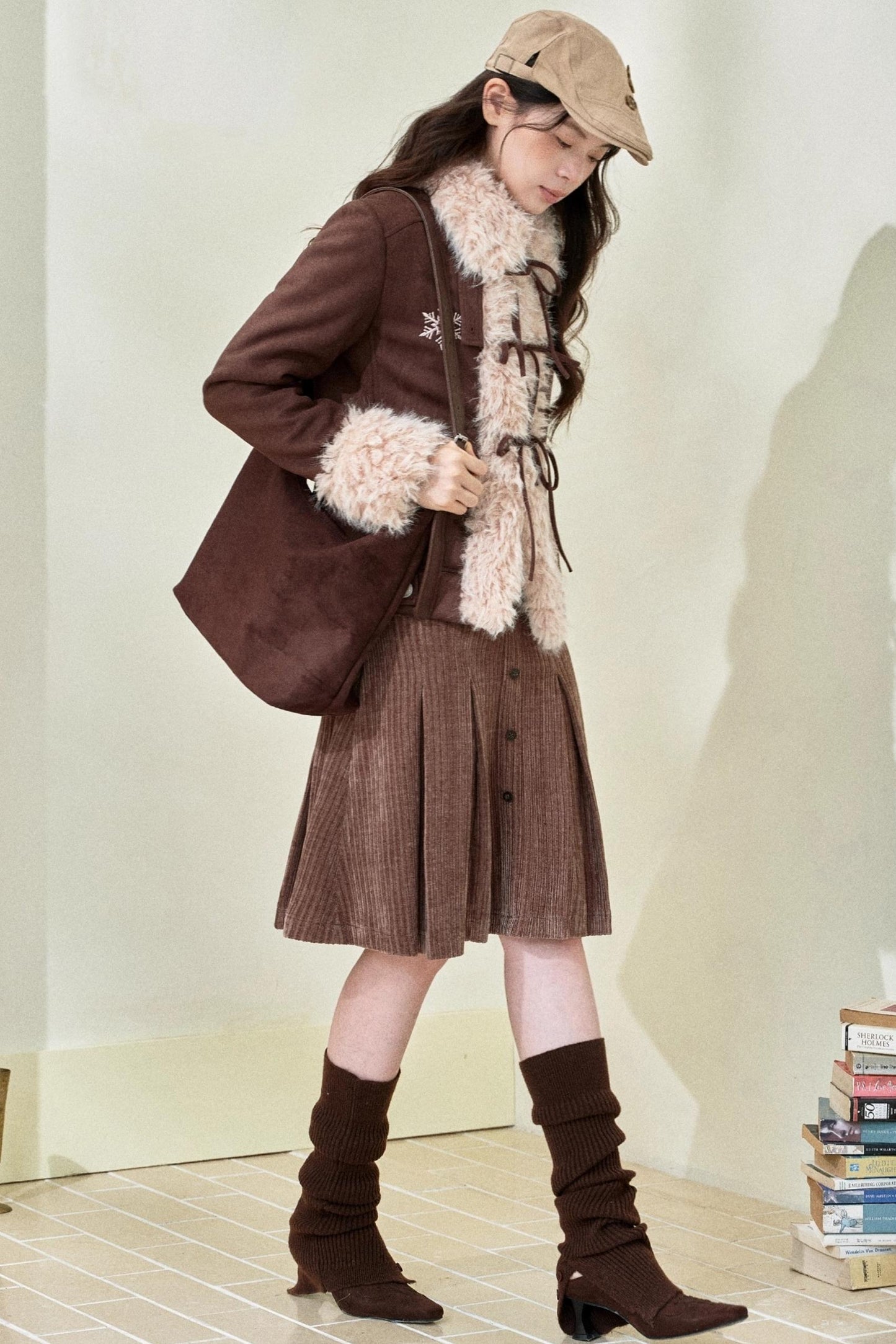 Original Suede Bow Coat