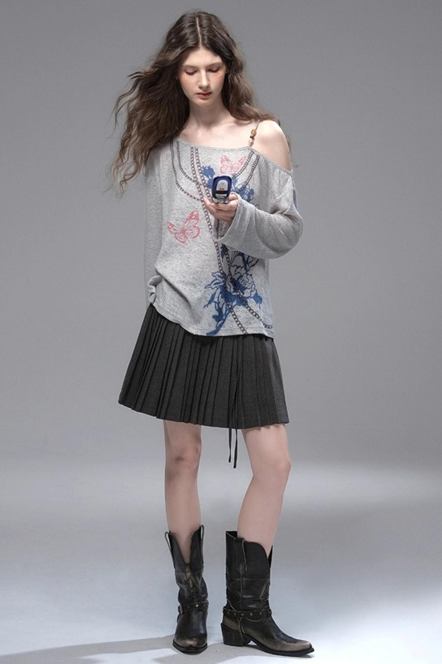 Distressed Long T-Shirt