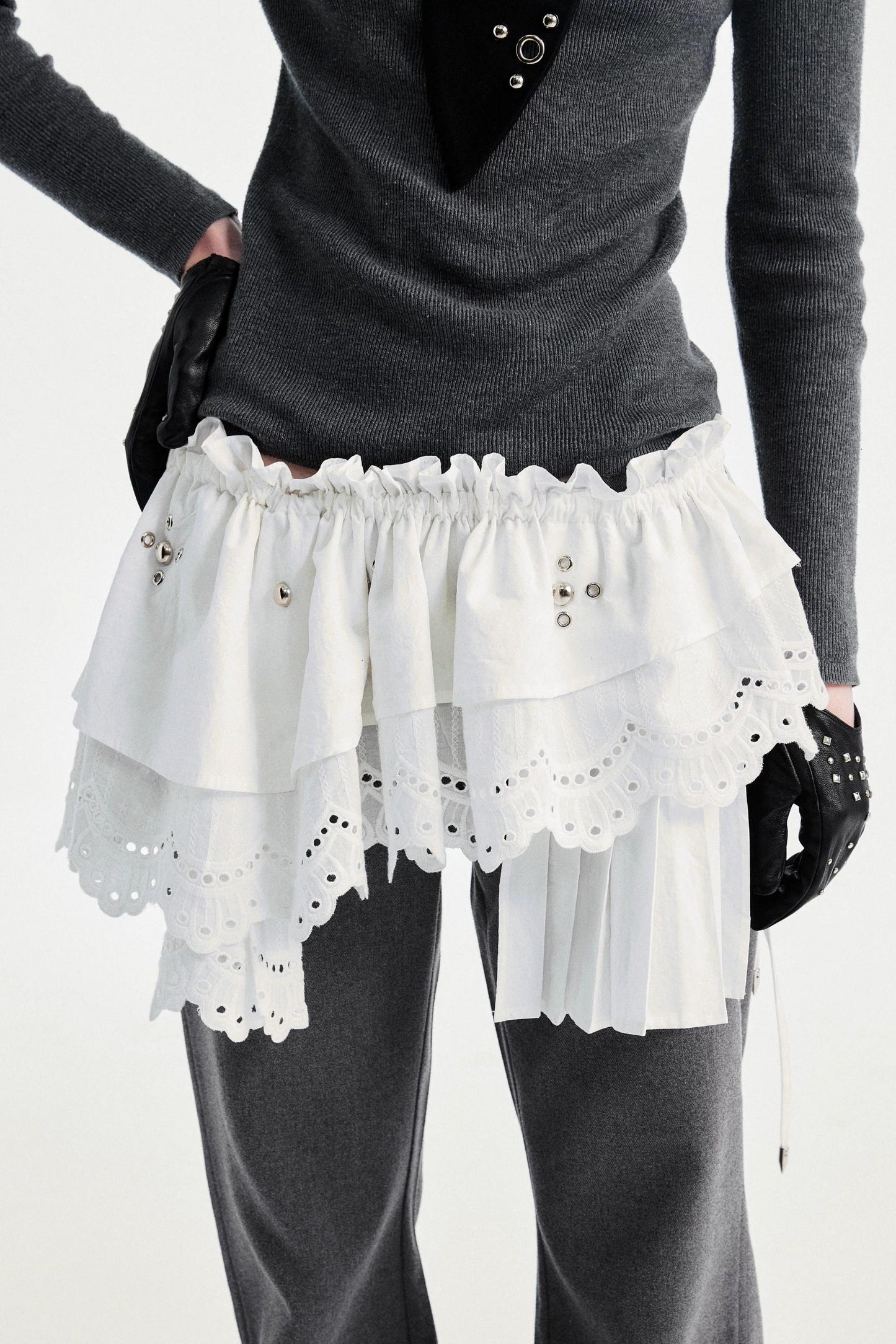 Lace Asymmetric Belt Accessory