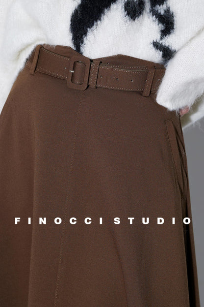 Mature High-Waisted Silhouette Skirt