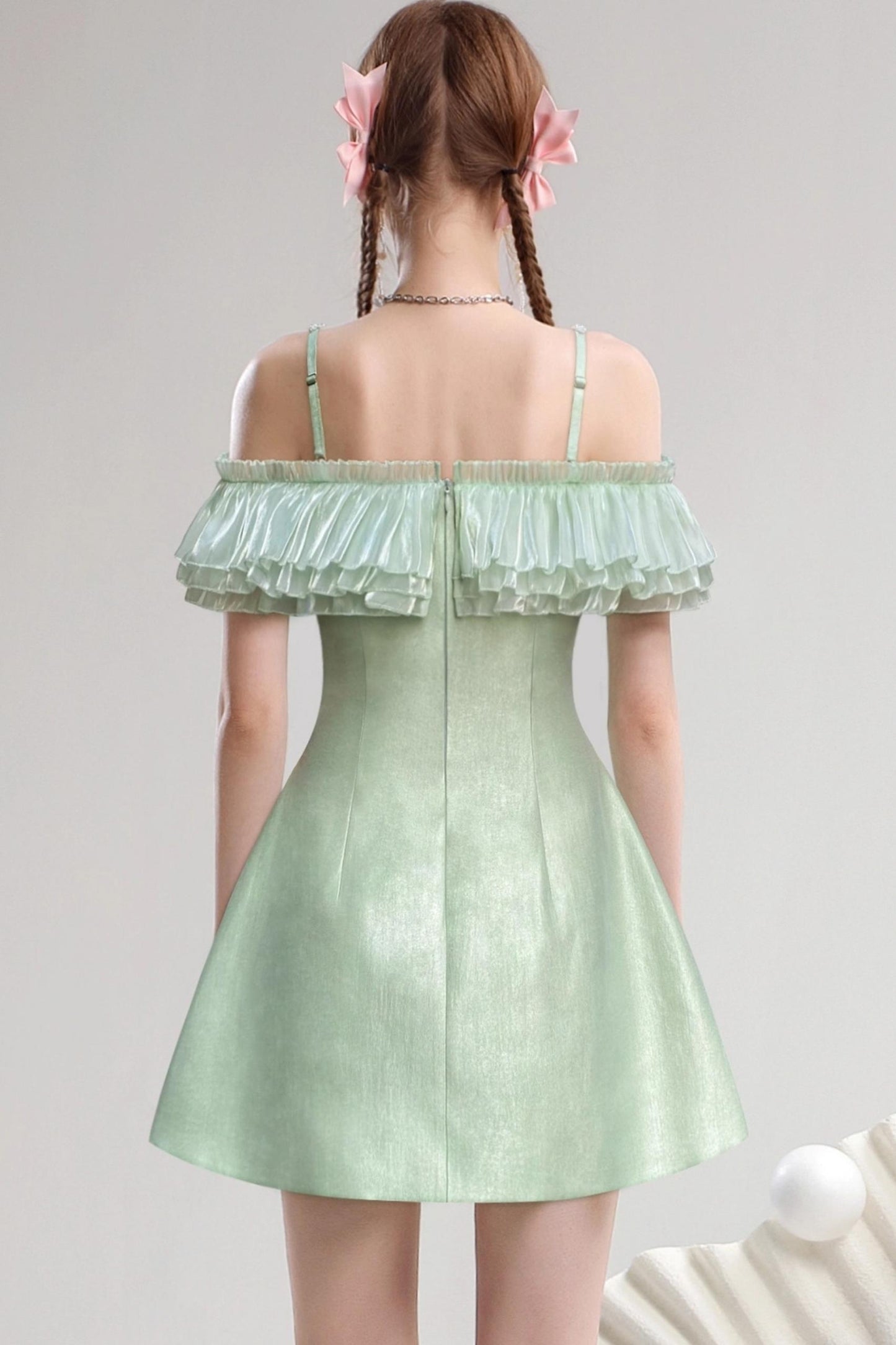 French Elegance One-Shoulder Dress