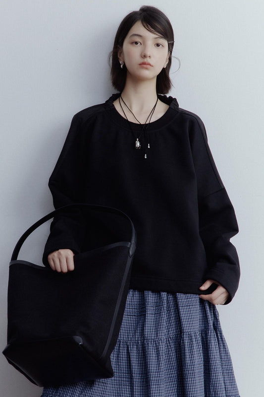 Personality Splicing Pullover Top