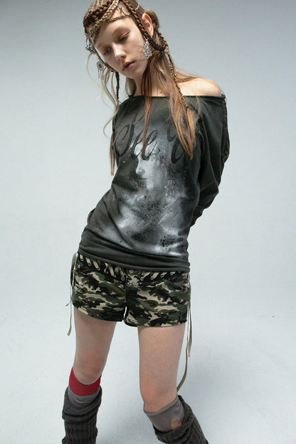 Low Waist Camo Hot Short Pants