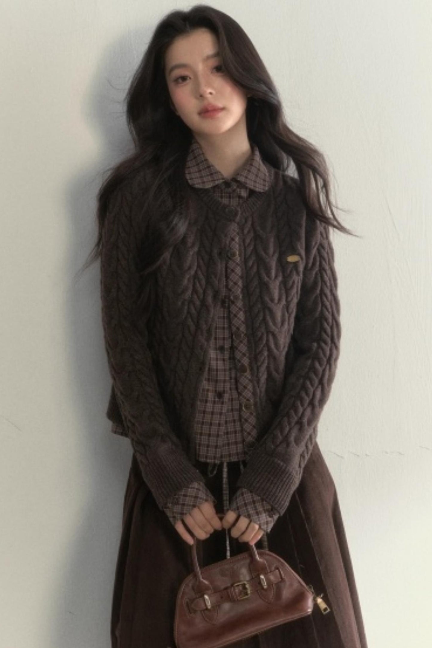 Fake Two Piece Woolen Knit Sweater