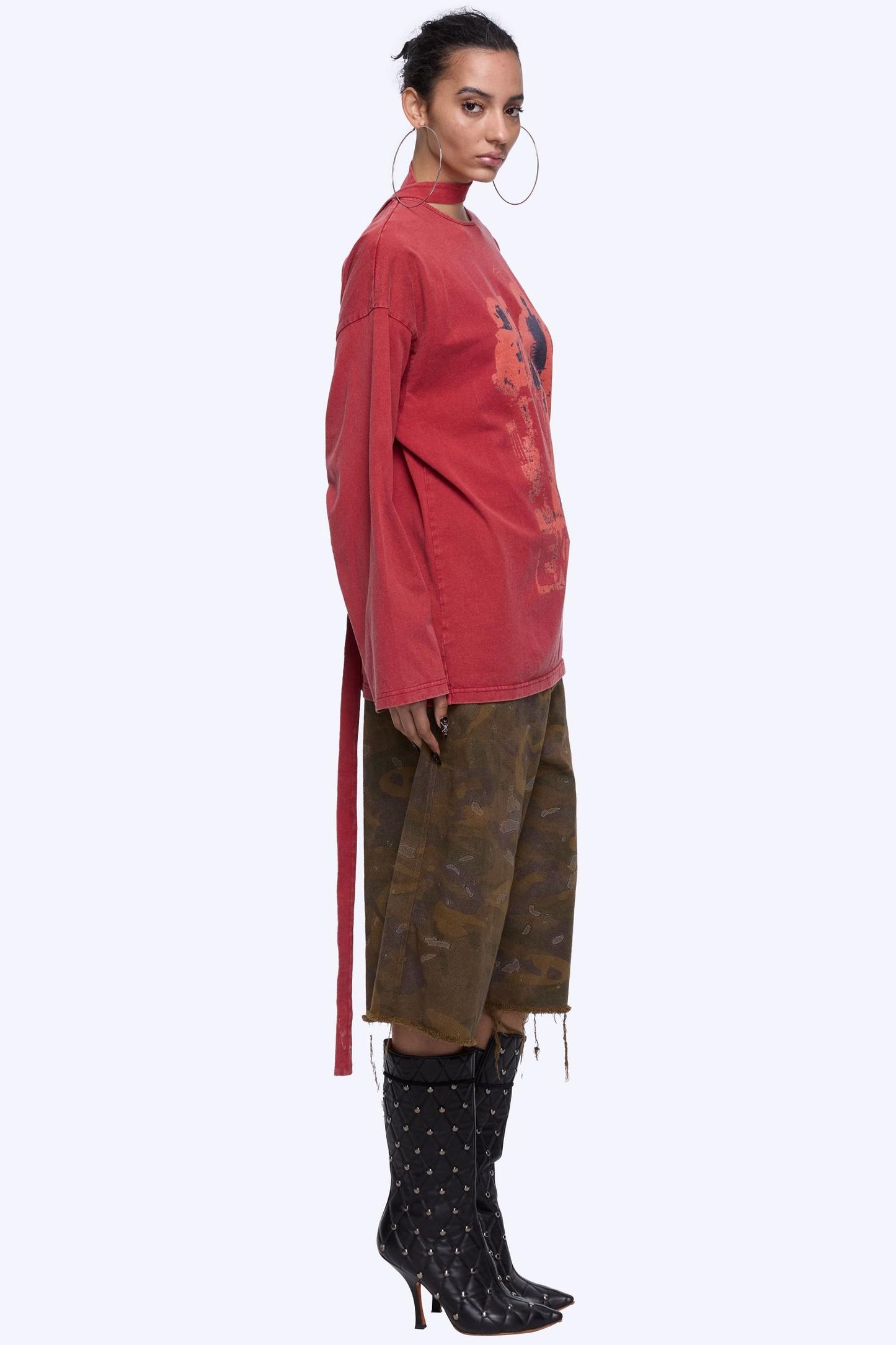 Backless Long Sleeve Tee