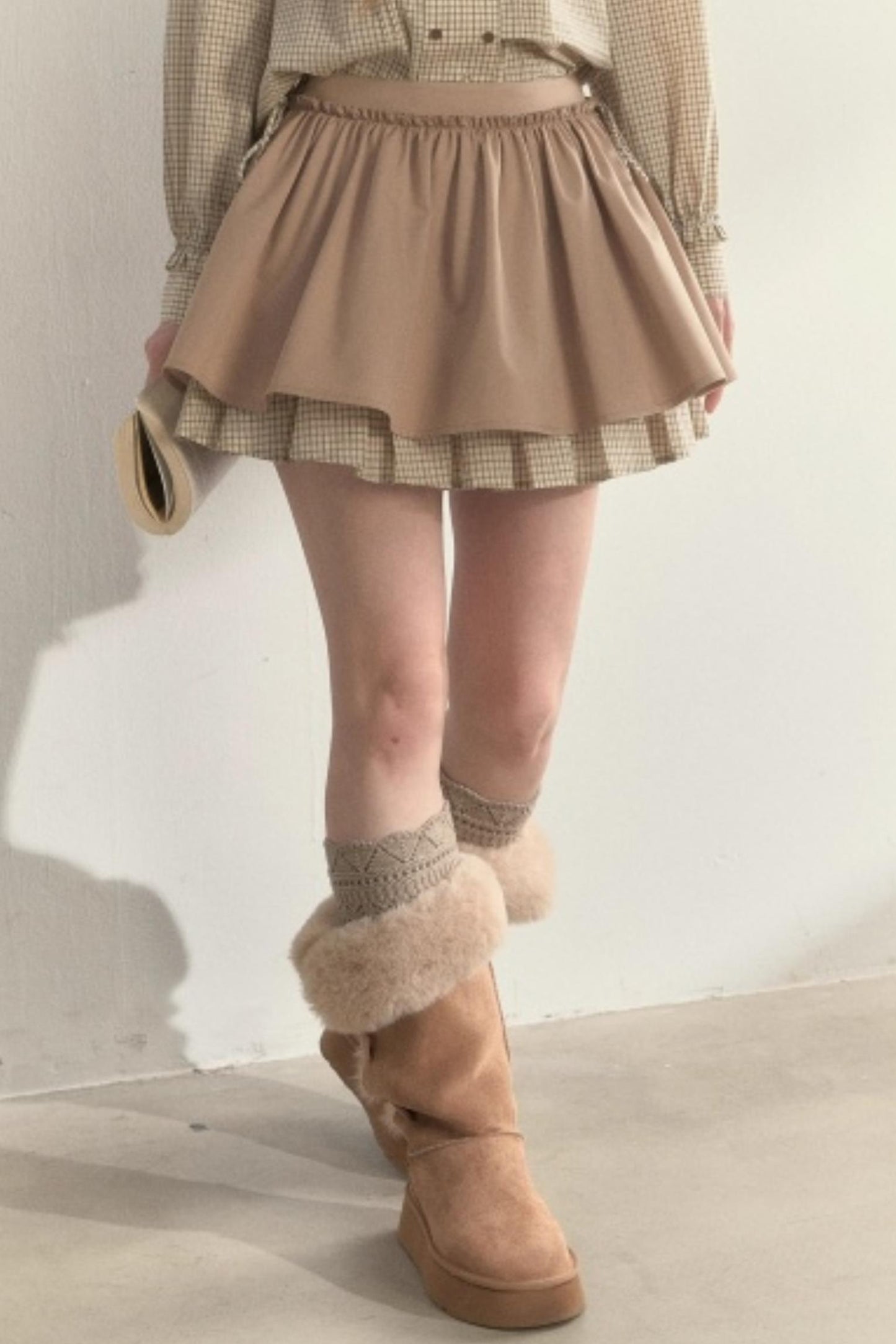 Retro Khaki Tutu Skirt