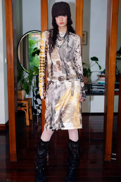 Autumn Niche Printed Sleeve Top