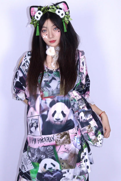 Panda Stitchwork T-Shirt