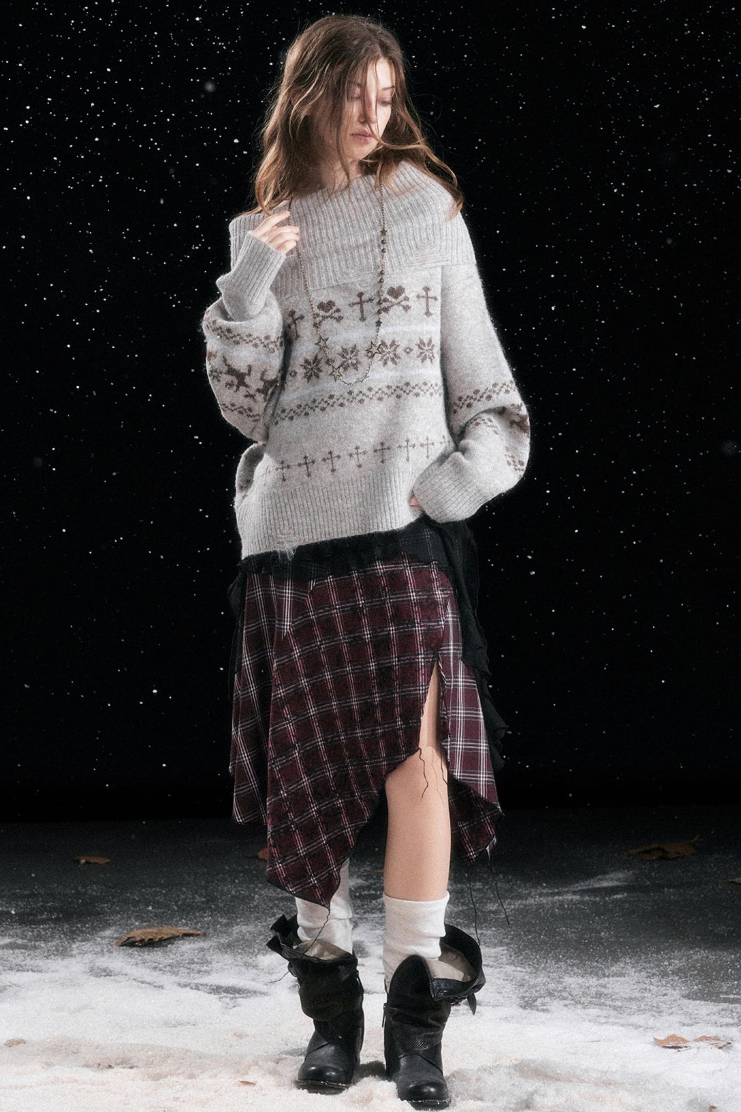 Fair Isle Vintage Sweater Top