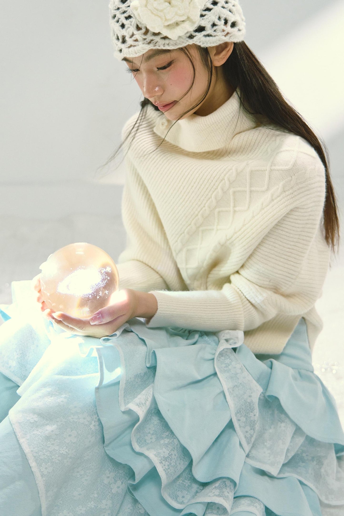 Asymmetrical Hem Bat Sleeve Cape Top