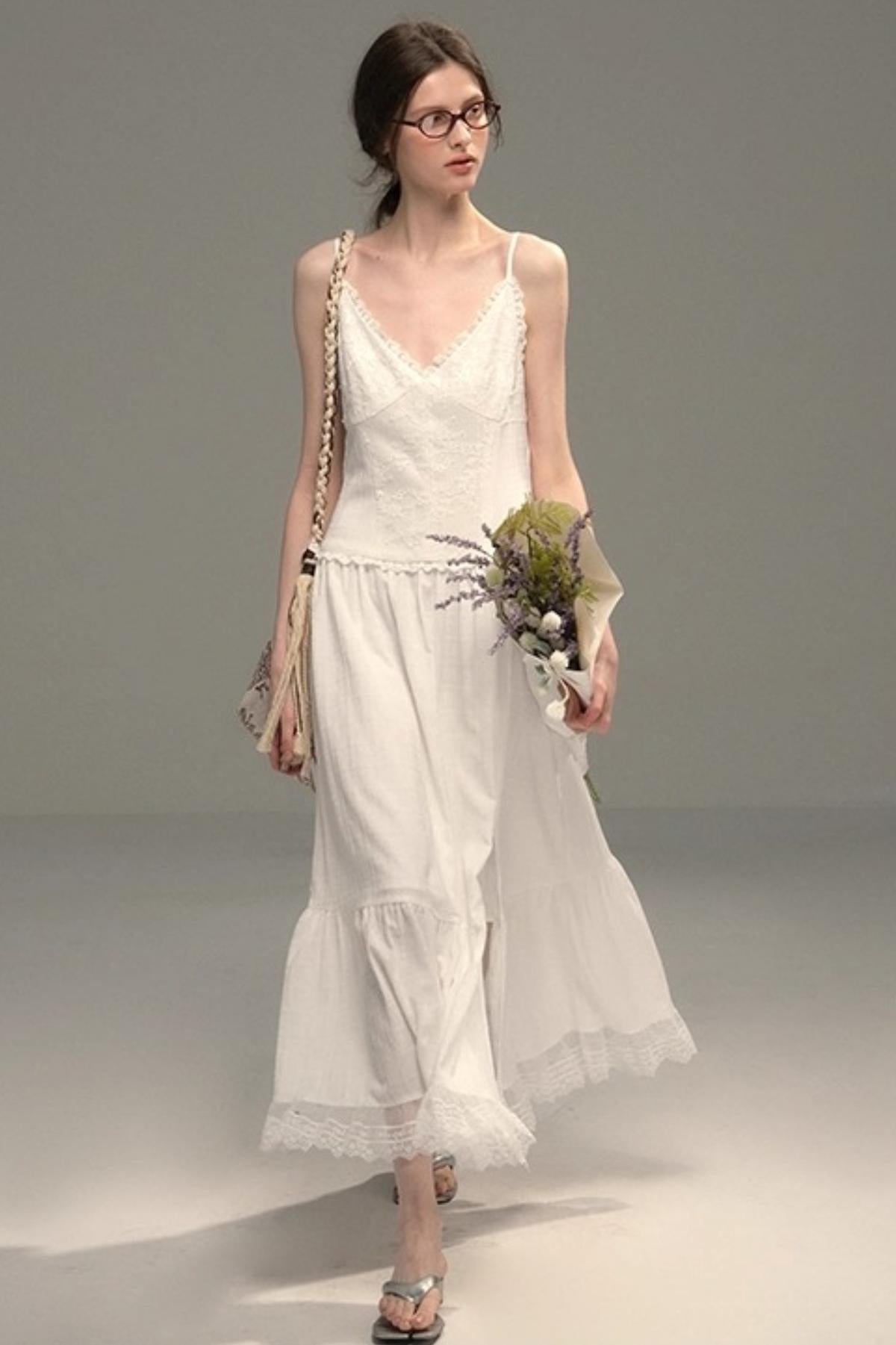 Fairy Sparkling Lace Slip Dress