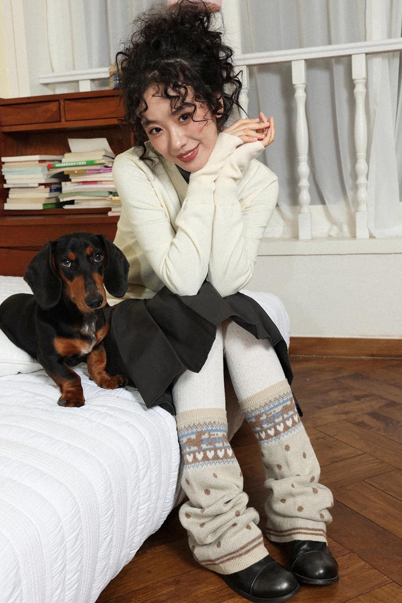 New Autumn Girl Sock Cover