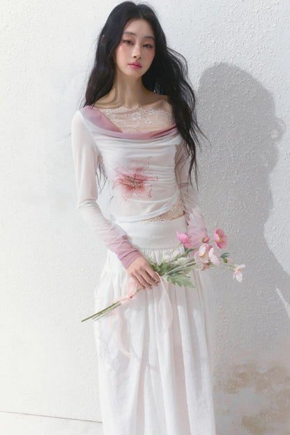 Romantic Lace Patchwork Tee