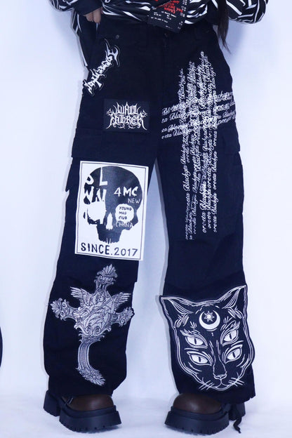 Punk Retro Denim Pants