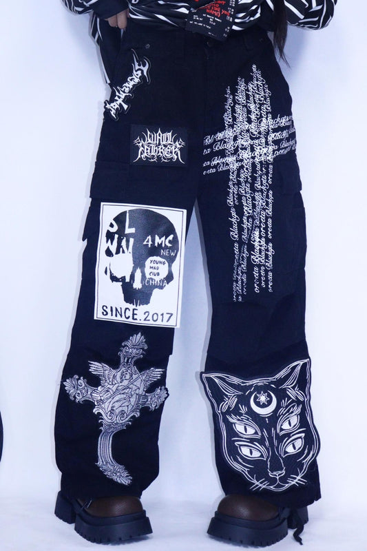 Punk Retro Denim Pants