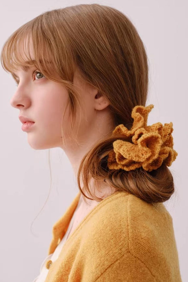 Multi-Color Lace Yarn Hair Tie