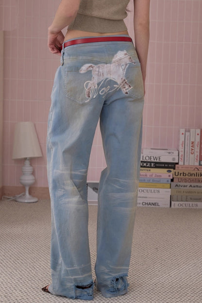 Sweet Pony Print Jeans
