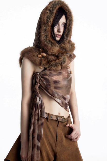 Snow Particles Wool Scarf