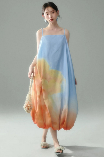 Sunset Fire Cloud Dress Set-Up