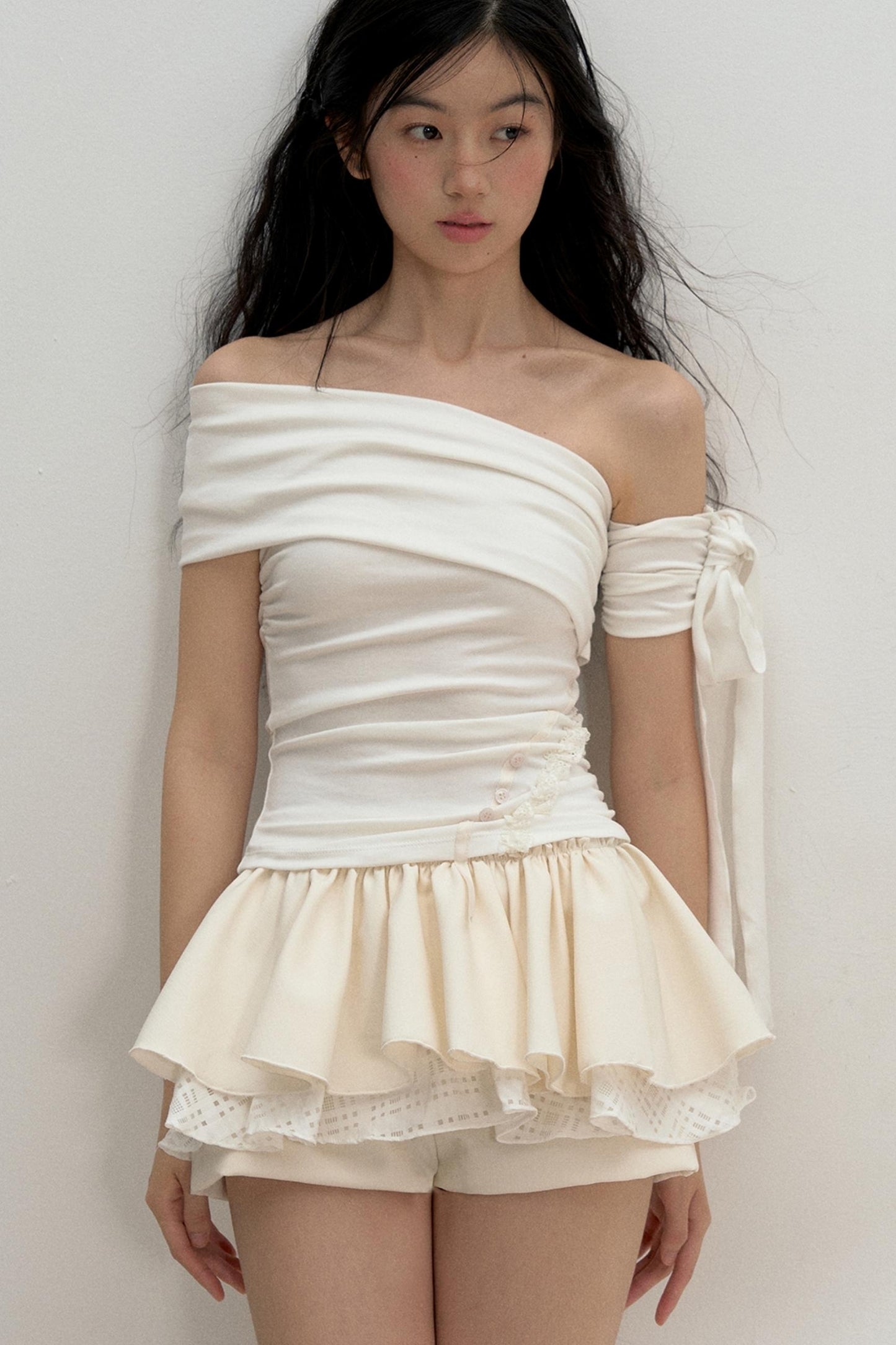 Vibes One-Shoulder T-Shirt