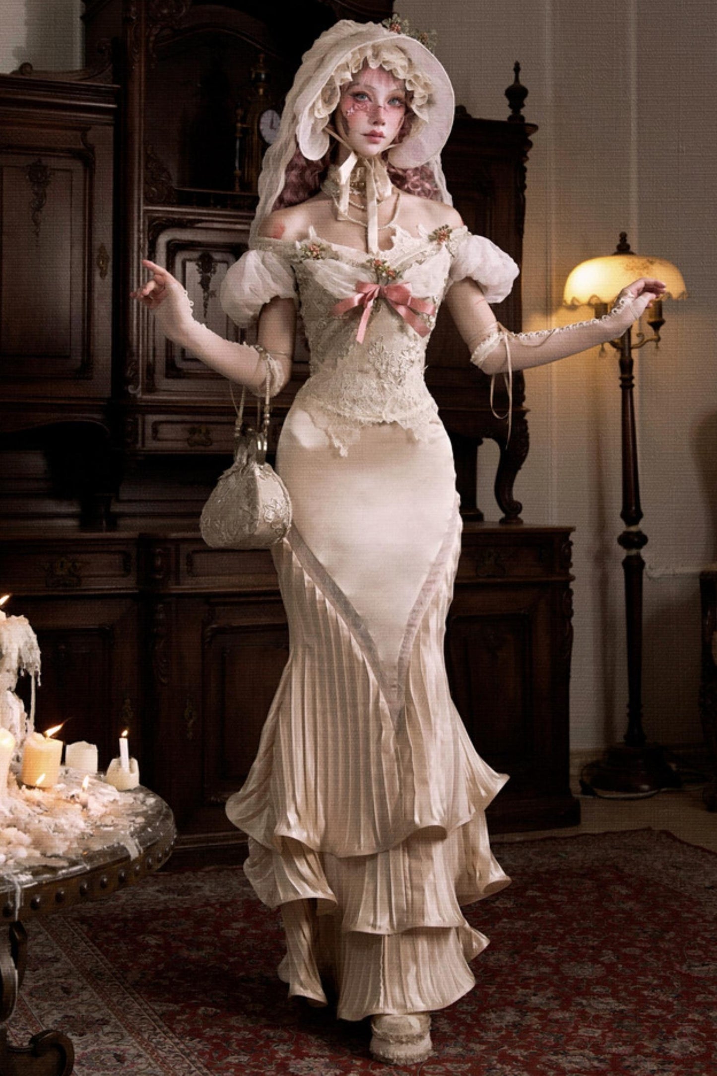 Rococo Satin Mermaid Skirt