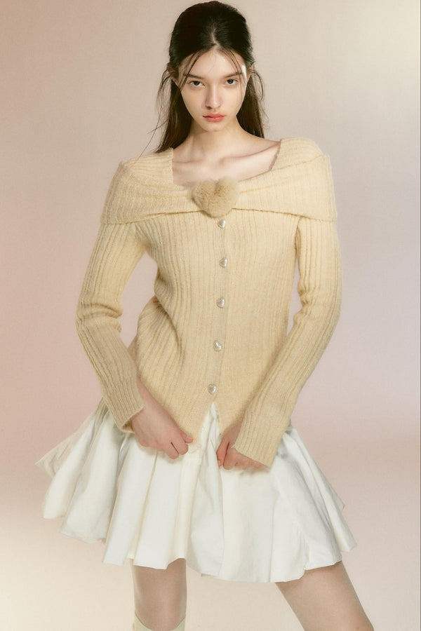 One-Shoulder Cardigan