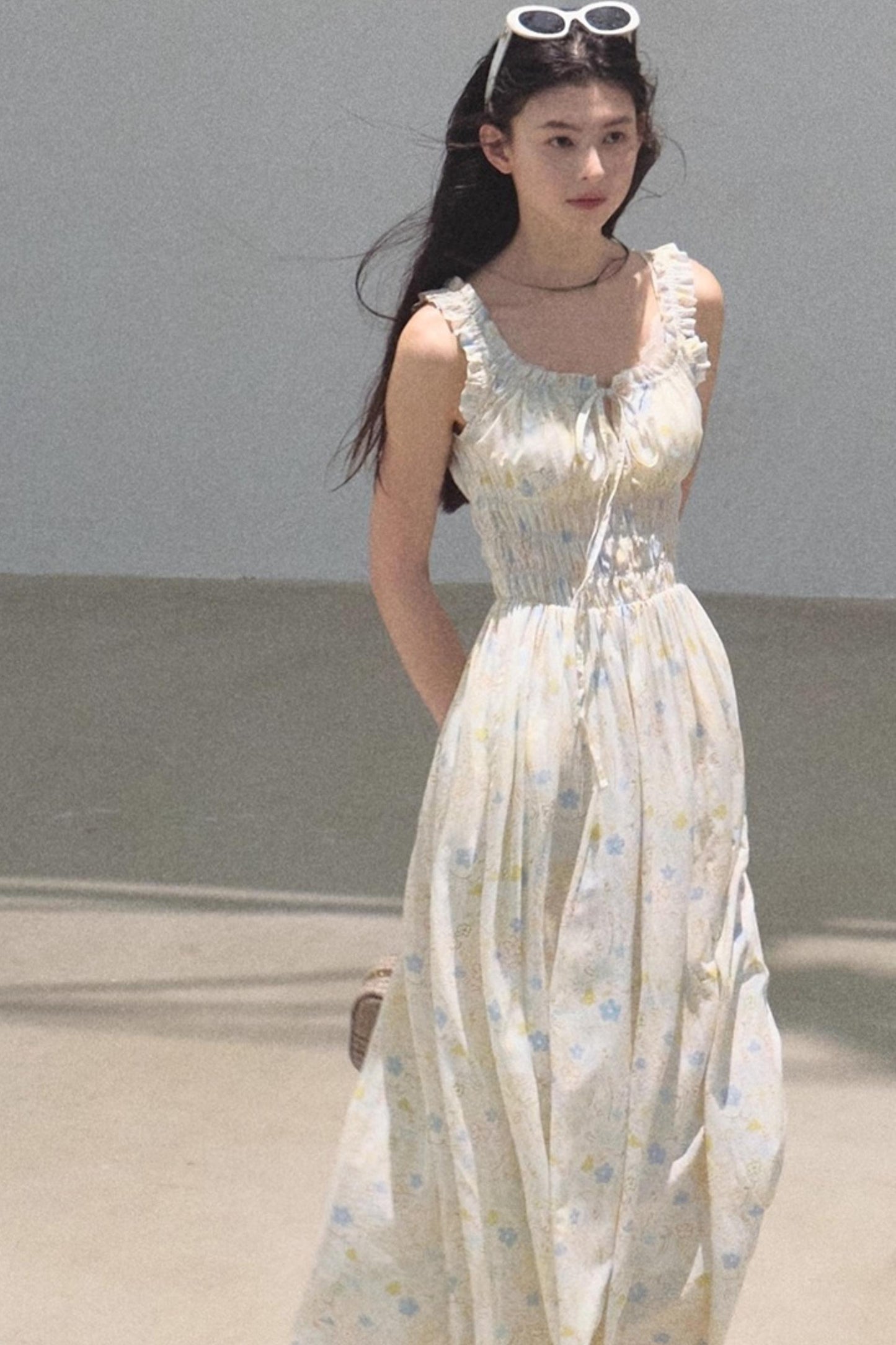 Bubbling Soda Sleeveless Slip Dress